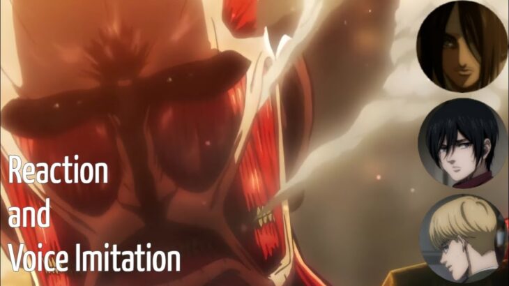 【声真似】進撃の巨人104期生によるアニメ感想 ATTACK ON TITAN SEASON 1 EPISODE 3 & 4【REACTION/REVIEW】