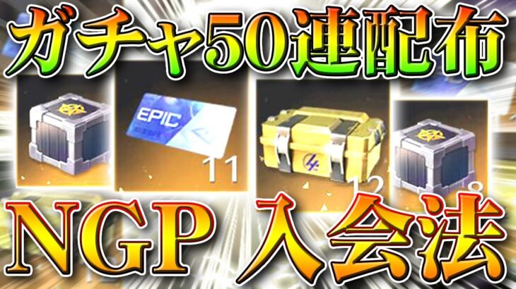 【荒野行動】殿堂ガチャなどが「５０連以上配布」された特典強化されてる「NGP」入会方法。無料無課金リセマラプロ解説！こうやこうど拡散のため👍お願いします【アプデ最新情報攻略まとめ】