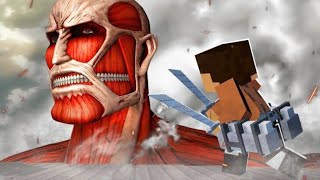 【進撃の巨人】キャラ達のガチ立体起動minecraft【声真似】#2