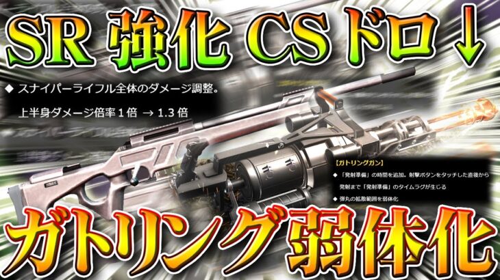 【荒野行動】次回アプデで「SR強化」「ガトリングガン弱体化」「銃直し改変」無料無課金ガチャリセマラプロ解説。こうやこうど拡散のため👍お願いします【アプデ最新情報攻略まとめ】