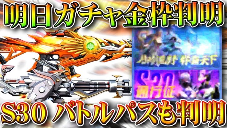 【荒野行動】明日実装新ガチャスキン判明！S30新バトルパス金枠も判明！無料無課金ガチャリセマラプロ解説。こうやこうど拡散のため👍お願いします【アプデ最新情報攻略まとめ】