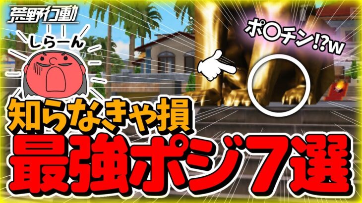 【荒野行動】知らなきゃ損！絶対に負けないポジション7選！「荒野新マップ」「荒野の光」