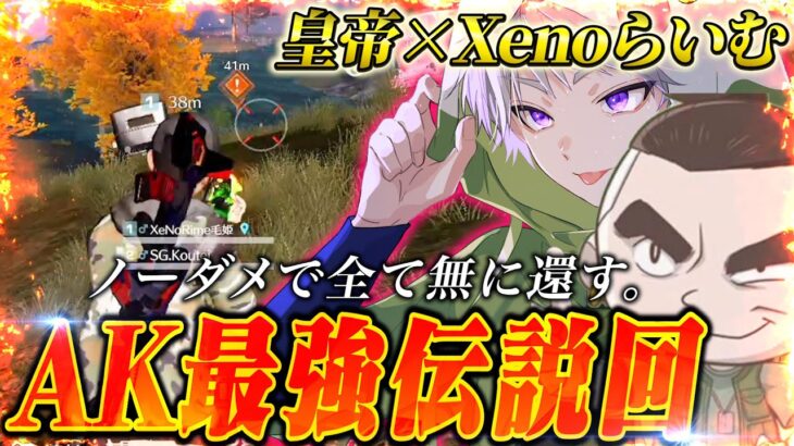 XeNoらいむのAK最強説が伝説級だったwwほぼノーダメでデュオゲリラ破壊【荒野行動】