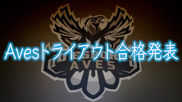 【重大発表】Avesトライアウト合格者を発表します。【荒野行動】