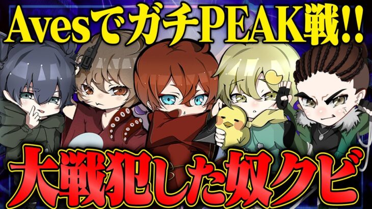 AvesでPEAK戦。大戦犯した奴クビにします【荒野行動】