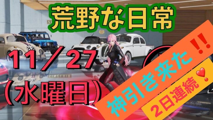 荒野な日常　11月27日（水曜日）　1