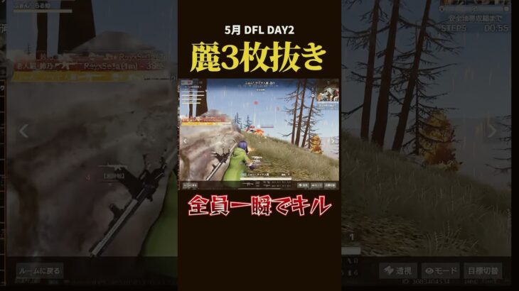 華麗な車抜き、、全員一瞬で、、#荒野行動 #荒野組 #リーグ戦 #drl #タオルマン