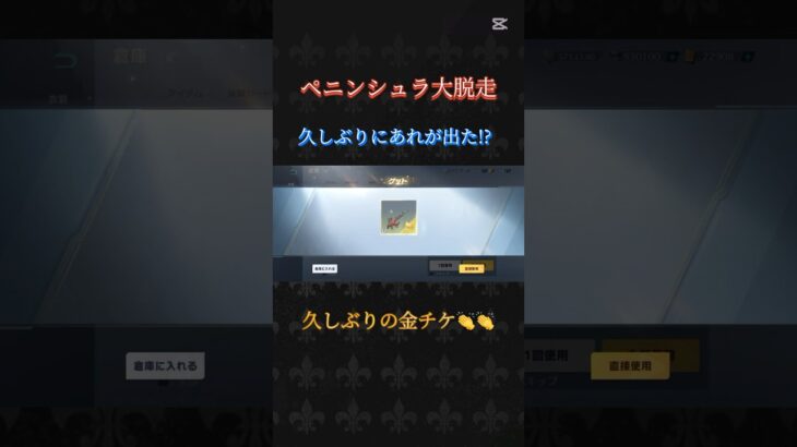 【荒野行動】ペニンシュラ大脱走の箱から久しぶりにあれが出た!?