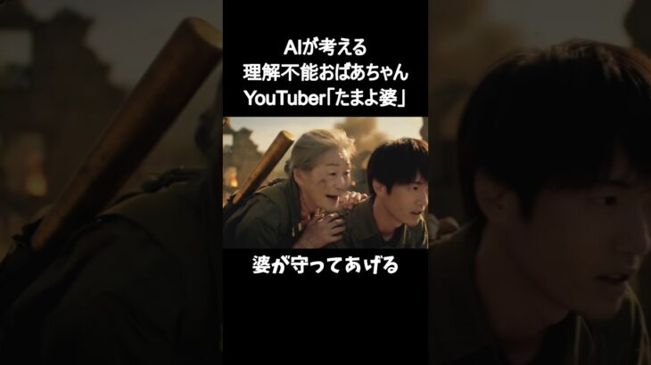 【AIが考える】理解不能おばあちゃんYouTuber「たまよ婆」リアル荒野行動裏切り #ai #aivideo #おばあちゃん