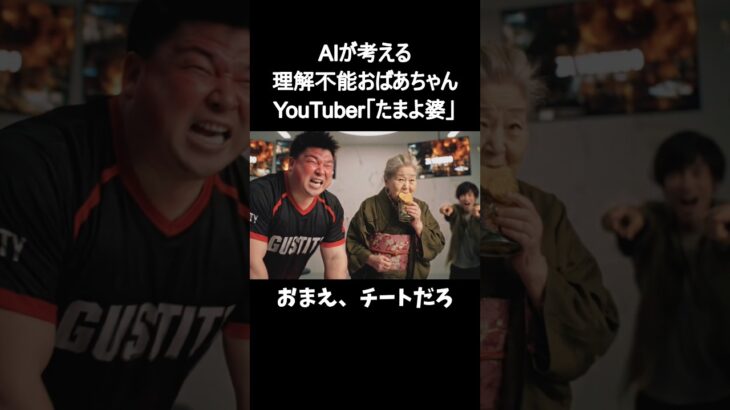 【AIが考える】理解不能おばあちゃんYouTuber「たまよ婆」リアル荒野行動チート #ai #aivideo #おばあちゃん