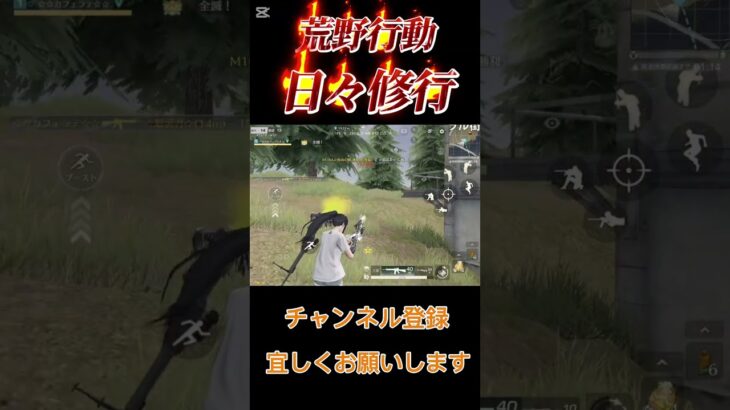 【荒野行動】日々修行S33#荒野行動 #shorts #荒野行動日々修行#カフ☆ェ☆ラテ