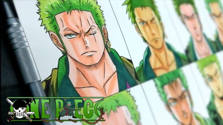 Drawing Zoro in Different Anime Manga Styles | One Piece ワンピース | #49