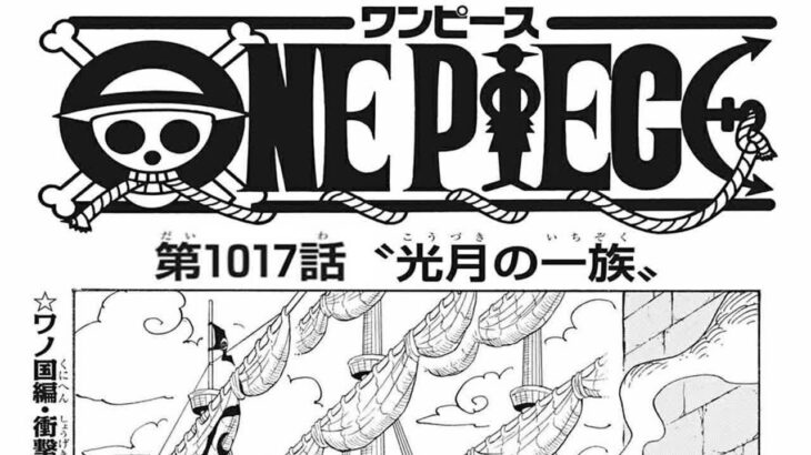 ワンピース 1017話 ネタバレ 日本語 『最新1017話 』One Piece Chapter 1017 Spoiler Full
