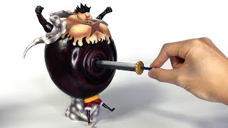 ゴムゴムの実の能力で攻撃を吸収するタンクマン(ルフィ)を作ってみた ワンピース フィギュア/ONE PIECE Sculpting TankMan(Luffy) That Absorb Attacks
