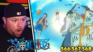 Elephant Gatling & Jinbei Saves Luffy! One Piece REACTION | Episode 566, 567, & 568