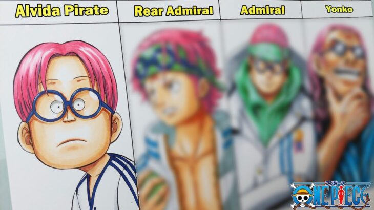Drawing Coby in 16, 18, 40, and 80 Year | One Piece | ワンピース