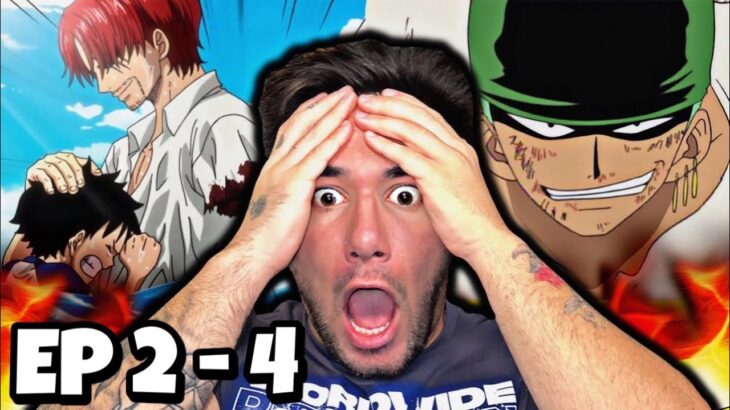 SHANKS !? .. ONE PIECE – Episodes 2, 3, and 4 (REACTION)