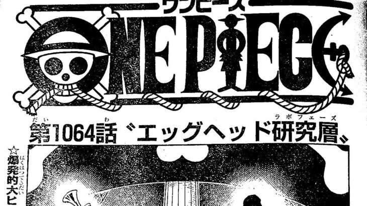 ワンピース 1064話 日本語 ネタバレ 100% HD1080 『One Piece』最新1064話死ぬくれ！