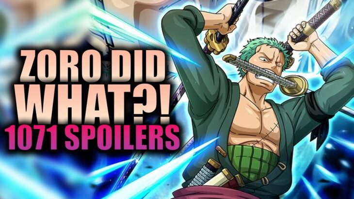 ZORO DID WHAT?! / One Piece Chapter 1071 Spoilers