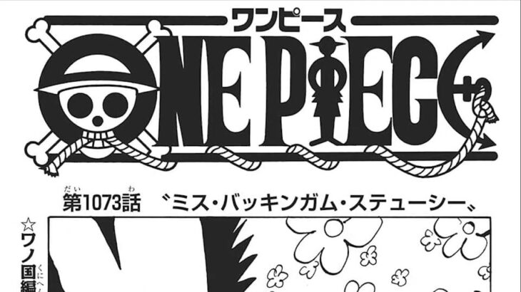 ワンピース 1073話 日本語 ネタバレ 100% 『One Piece』最新1073話死ぬくれ！