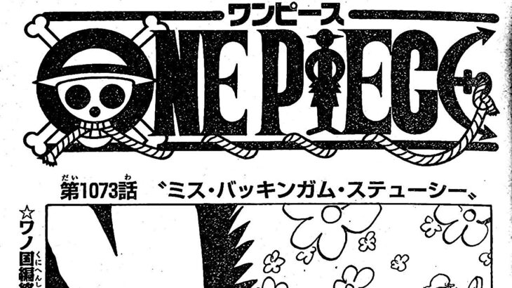 ワンピース 1073話 日本語 ネタバレ100%『One Piece』最新1073話死ぬくれ！