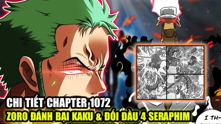 One Piece Chap 1072: ZORO Bị 4 Seraphim Bao Vây! Vua Địa Ngục Out Trình Sát Thủ!