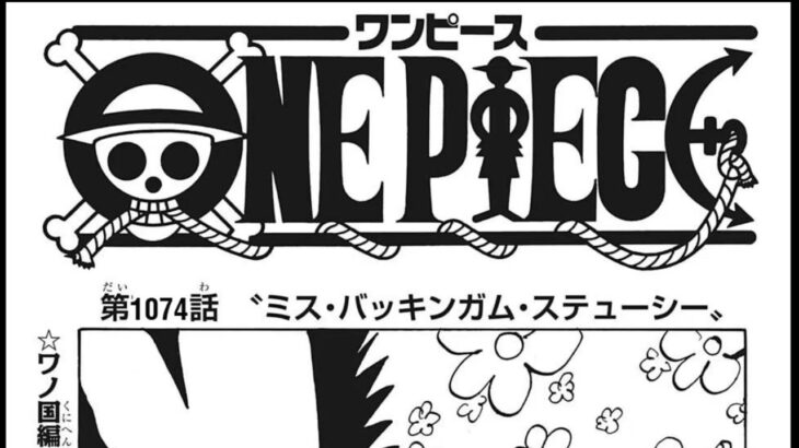 ワンピース 1074話 日本語 ネタバレ100%『One Piece』最新1074話死ぬくれ！