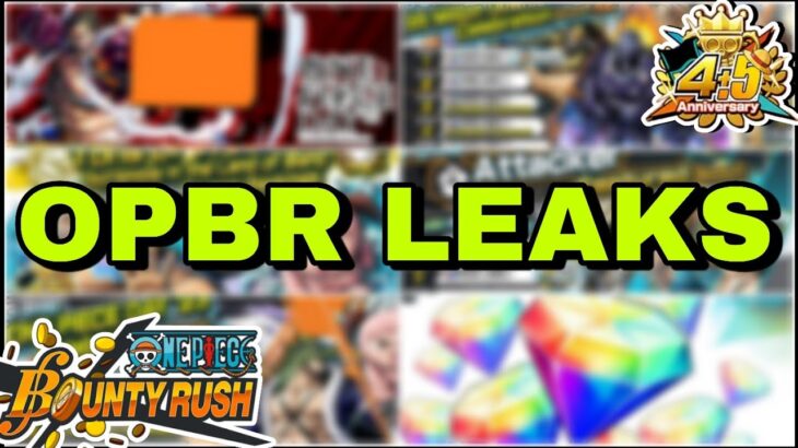 OPBR LEAKS One Piece Day Campaign 4.5 Anniversary Free Rds & More | One Piece Bounty Rush