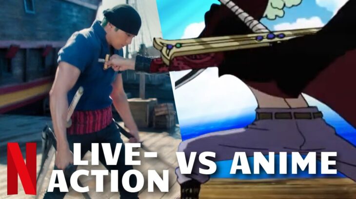 ONE PIECE Episode 5 ‘Zoro vs Mihawk Fight Scene’ – Netflix Live Action Series VS Anime Comparison