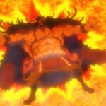One Piece 1077 – Kaido’s death, Luffy Gear 5 plunges Kaido into volcanic lava