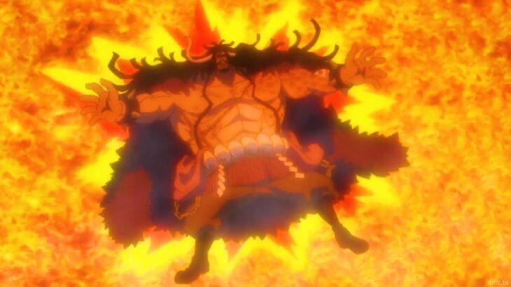 One Piece 1077 – Kaido’s death, Luffy Gear 5 plunges Kaido into volcanic lava