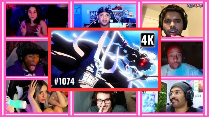 One Piece Episode 1074 Reaction Mashup | One Piece Latest Episode Reaction Mashup #onepiece1074