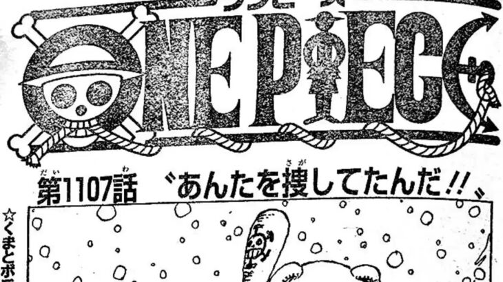 ワンピース 1107話日本語  ネタバレ100% 『One Piece』最新1107話
