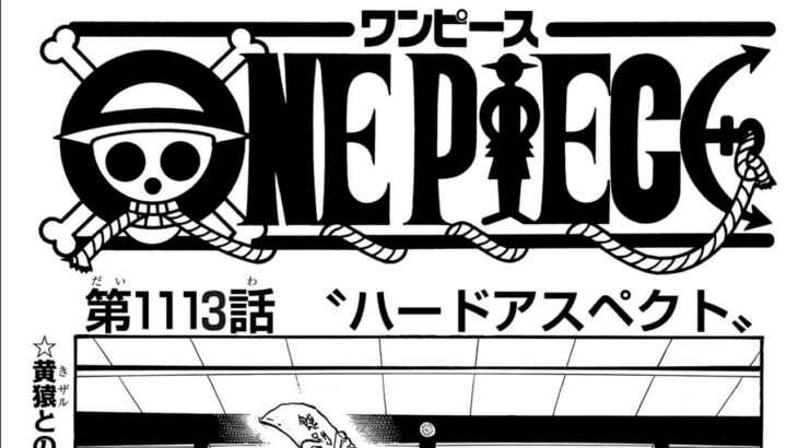 ワンピース 1113話日本語  ネタバレ100% 『One Piece』最新1113話 死ぬくれ！