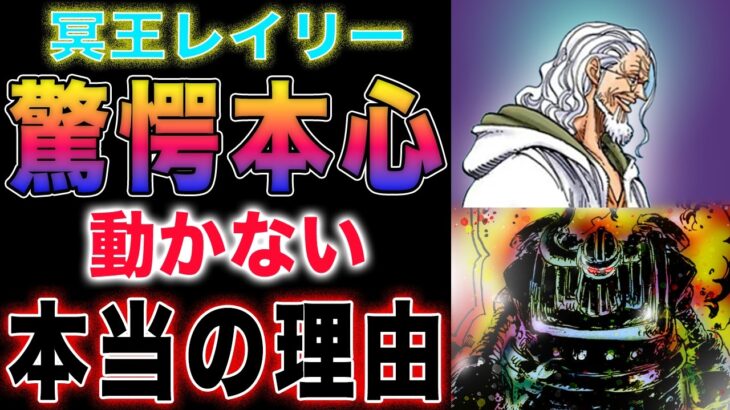 【ワンピース ネタバレ1117最新話予想】レイリーの真相！なぜ動かなかった？古代兵器の復活希望？(予想妄想)