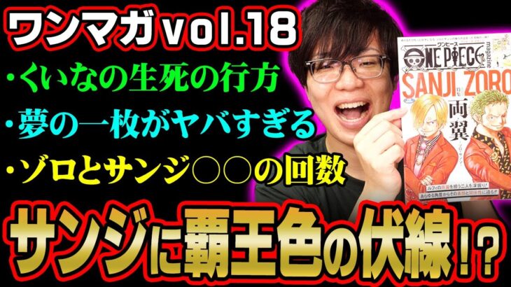 ゾロとサンジに覇王色の覇気の伏線が！？くいな生存説の真相が小説版に描かれていた…【 ワンピース マガジン 18 両翼 考察 最新 】※ネタバレ 注意