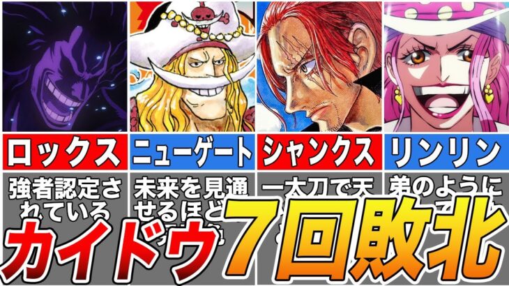 【ONE PIECE】最強カイドウの敗北した過去！実は〇〇に負けていた【ゆっくり解説】