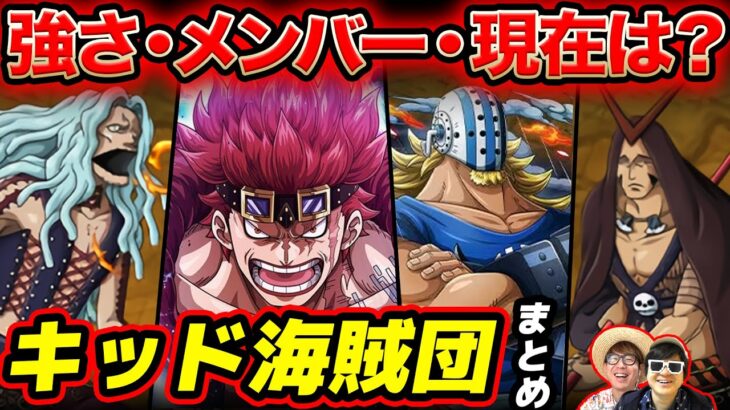 【 ワンピース 】今後どうなる…!? 最悪の世代！キッド率いるキッド海賊団まとめ！ONE PIECE