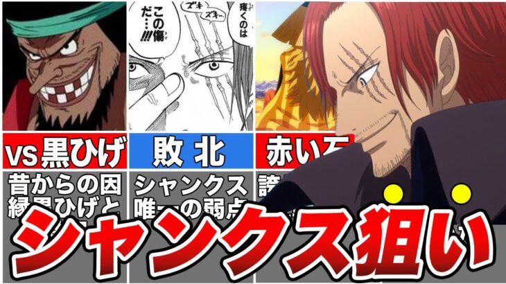 【ONE PIECE】遂に赤髪が動く出す…シャンクスの次の標的！【ゆっくり解説】