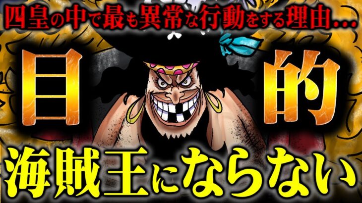 黒ひげの不可解な行動の目的がわかってきました【ワンピース】