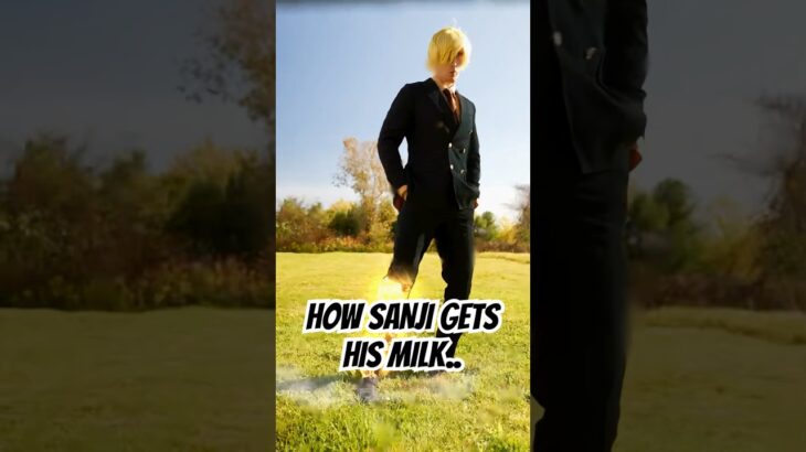 How Sanji gets his Milk… #anime #onepiece #naruto #tsunade