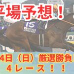 【平場競馬予想】11月24日の厳選競馬予想4レース！