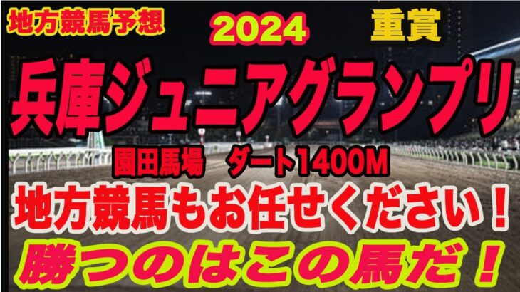 【 兵庫ジュニアグランプリ2024 予想！ 】地方競馬予想！勝つのはこの馬だ！