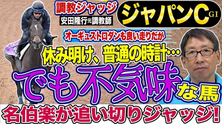 【ジャパンカップ2024】安田隆行元調教師が調教ジャッジ　「動き」「時計」「調教過程」を採点しピックアップした３頭を発表！《東スポ競馬ニュース》