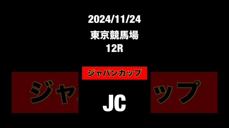 ジャパンカップ　2024 競馬予想　JRA 東京競馬場　JAPAN CUP