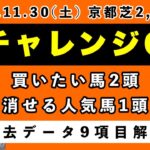 【チャレンジカップ2024】過去データ9項目解析!!買いたい馬3頭と消せる人気馬1頭について(競馬予想)