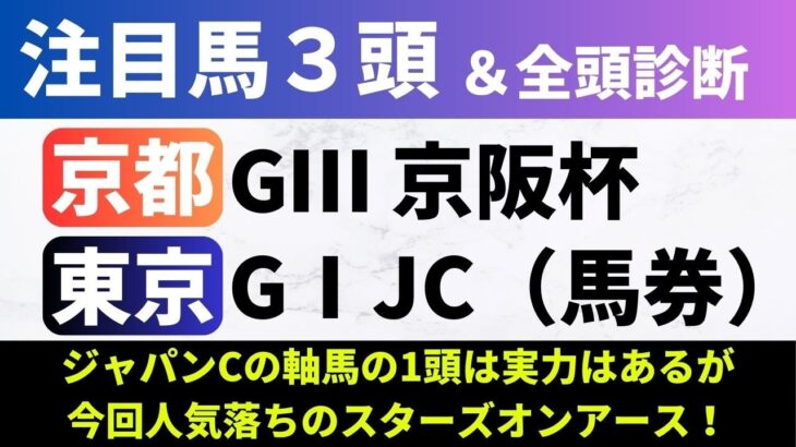 【2024京阪杯/ジャパンC】競馬予想｜実力はあるが今回人気落ちのスターズオンアースに注目！