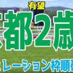 京都2歳ステークス2024 枠順確定後シミュレーション【競馬予想】【展開予想】京都2歳S エリキング サラコスティ ジョバンニ クラウディアイ スリーキングス ウォータークラーク