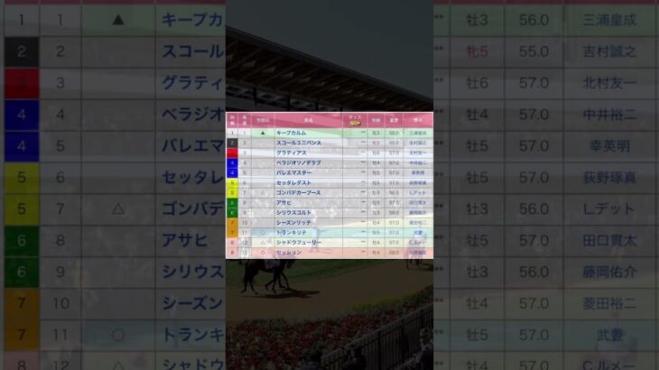 リゲルステークス  京都競馬場  第11レース 直感予想！ #競馬 #予想 #競馬予想 #買い目 #京都競馬場 #京都11r #京都競馬 #shorts #youtubeshorts #apt