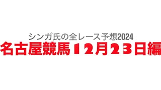 12月23日名古屋競馬【全レース予想】2024歳の瀬特別